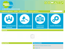 Tablet Screenshot of medioambiente.cu
